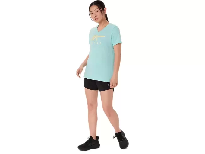 ASICS STRIPES CUELLO EN V PARA MUJER