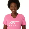 ASICS STRIPES CUELLO EN V PARA MUJER