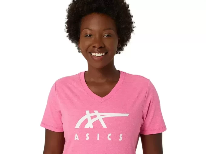 ASICS STRIPES CUELLO EN V PARA MUJER