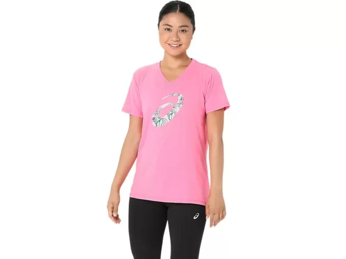 CAMISA DE MUJER CON CUELLO EN V Y MANGA CORTA CARNATION