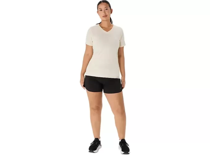 CAMISETA ASICS NATURE DE MANGA CORTA CON CUELLO EN V PARA MUJER