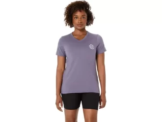 CAMISETA ASICS NATURE DE MANGA CORTA CON CUELLO EN V PARA MUJER