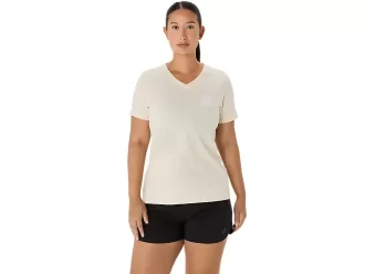 CAMISETA ASICS NATURE DE MANGA CORTA CON CUELLO EN V PARA MUJER