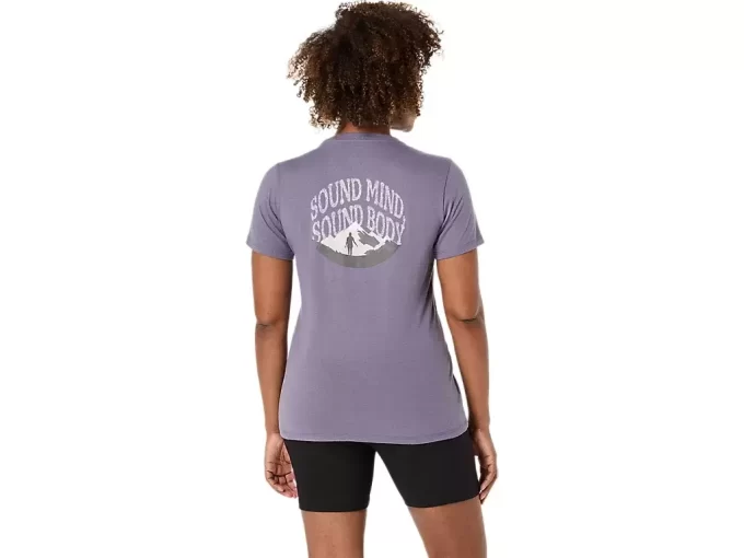 CAMISETA ASICS NATURE DE MANGA CORTA CON CUELLO EN V PARA MUJER