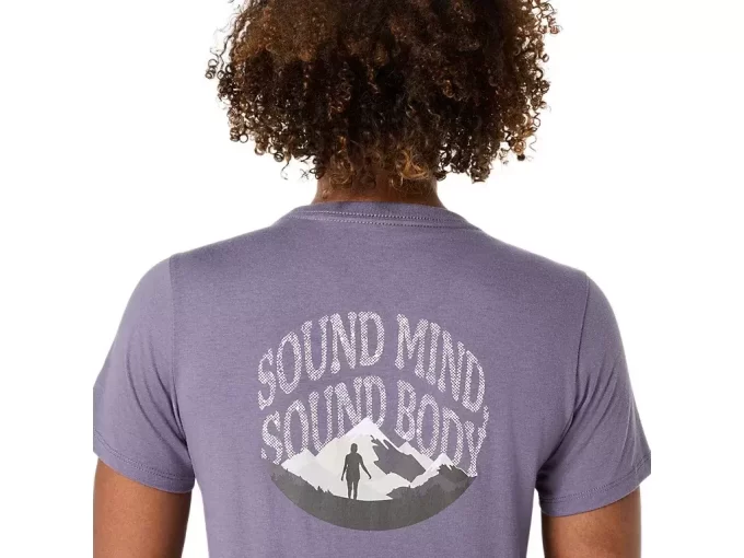 CAMISETA ASICS NATURE DE MANGA CORTA CON CUELLO EN V PARA MUJER