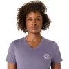 CAMISETA ASICS NATURE DE MANGA CORTA CON CUELLO EN V PARA MUJER