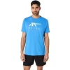 CAMISETA DE MANGA CORTA A RAYAS ASICS