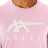 CAMISETA DE MANGA CORTA A RAYAS ASICS