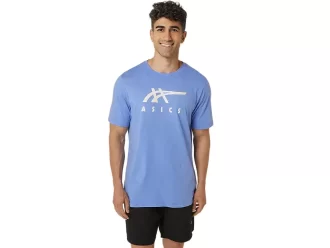 CAMISETA DE MANGA CORTA A RAYAS ASICS