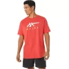 CAMISETA DE MANGA CORTA A RAYAS ASICS