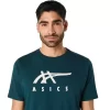 CAMISETA DE MANGA CORTA A RAYAS ASICS