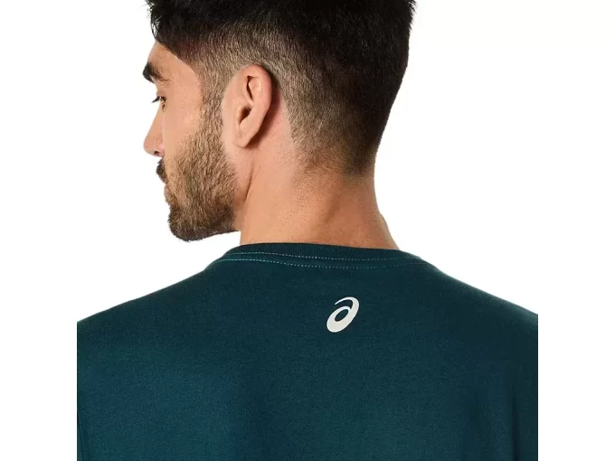 CAMISETA DE MANGA CORTA A RAYAS ASICS