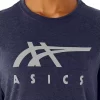 CAMISETA DE MANGA CORTA A RAYAS ASICS