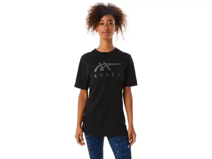 CAMISETA DE MANGA CORTA A RAYAS ASICS