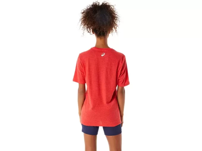 CAMISETA DE MANGA CORTA A RAYAS ASICS