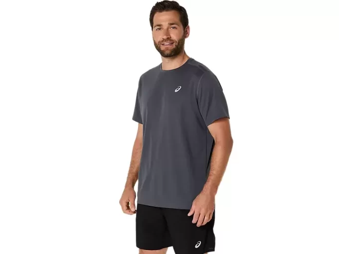 CAMISETA DE MANGA CORTA ASICS PLATA