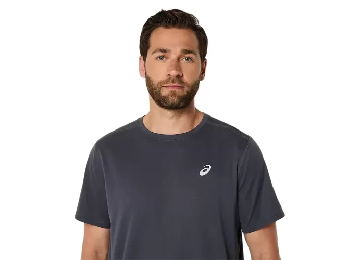 CAMISETA DE MANGA CORTA ASICS PLATA