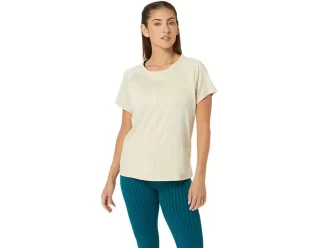 CAMISETA DE MANGA CORTA ELÁSTICA FLEXIBLE PARA MUJER