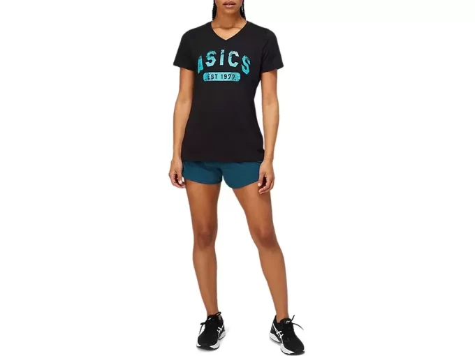 CAMISETA DE MANGA CORTA PARA MUJER EST. 1977 CON CUELLO EN V