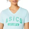 CAMISETA DE MANGA CORTA PARA MUJER EST. 1977 CON CUELLO EN V