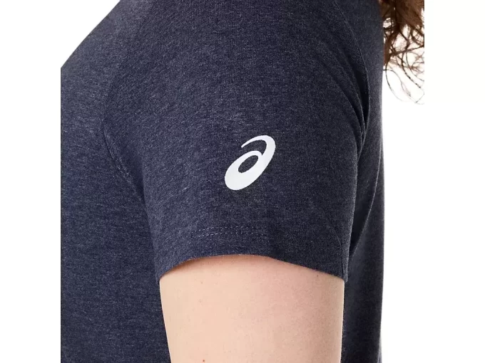 Camiseta de mujer con eslogan de girasol y cuello en pico