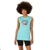 CAMISETA MUSCULAR ASICS CON ESLOGAN SUN IN THE SKY PARA MUJER
