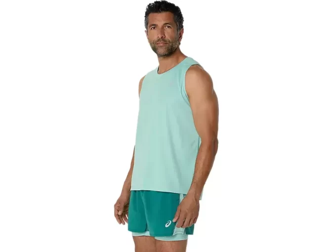 CAMISETA SIN MANGAS ASICS PLATA
