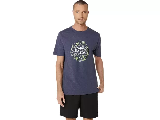 CAMISETA UNISEX ASICS BRIGHTER DAYS AHEAD DE MANGA CORTA