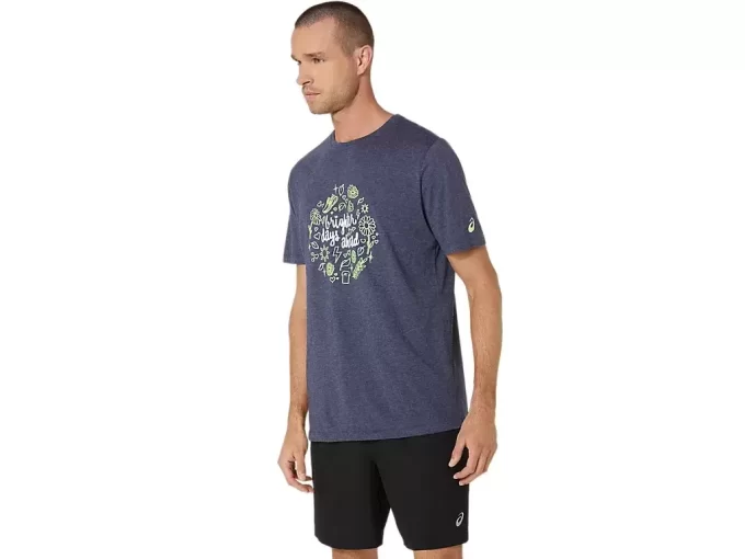CAMISETA UNISEX ASICS BRIGHTER DAYS AHEAD DE MANGA CORTA