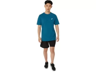 CAMISETA UNISEX ASICS DE MANGA CORTA CON ESTAMPADO DE MARGARITAS EN LA ESPALDA