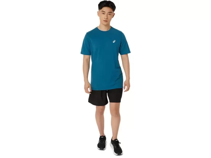 CAMISETA UNISEX ASICS DE MANGA CORTA CON ESTAMPADO DE MARGARITAS EN LA ESPALDA