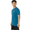 CAMISETA UNISEX ASICS DE MANGA CORTA CON ESTAMPADO DE MARGARITAS EN LA ESPALDA