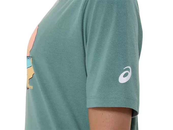 CAMISETA UNISEX ASICS PALM IN THE SUN DE MANGA CORTA