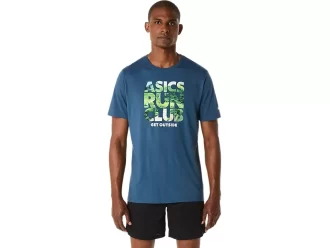 CAMISETA UNISEX ASICS RUN OUTSIDE CLUB DE MANGA CORTA