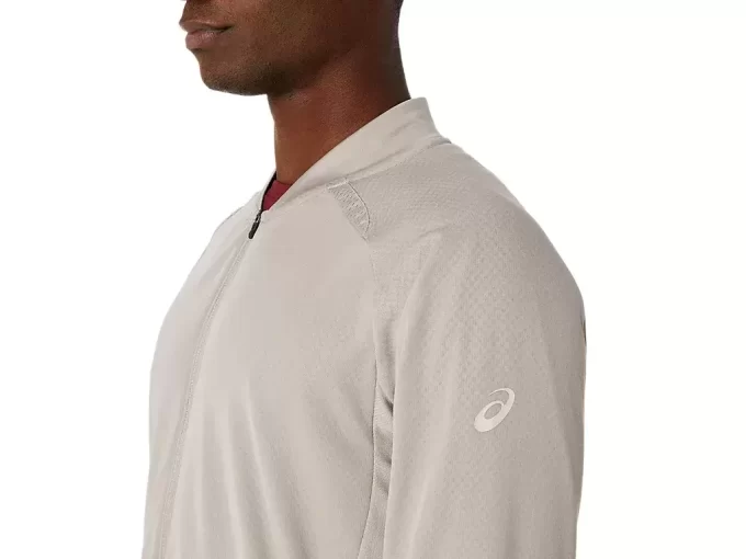 CHAQUETA ACTIBREEZE CON CREMALLERA COMPLETA Y REJILLA JACQUARD