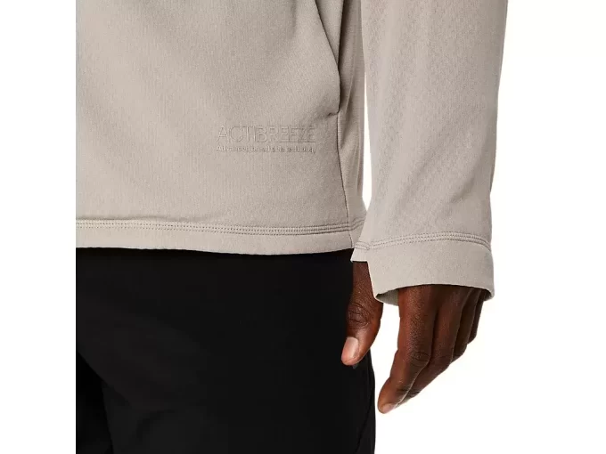 CHAQUETA ACTIBREEZE CON CREMALLERA COMPLETA Y REJILLA JACQUARD