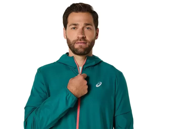 CHAQUETA ASICS PLATA