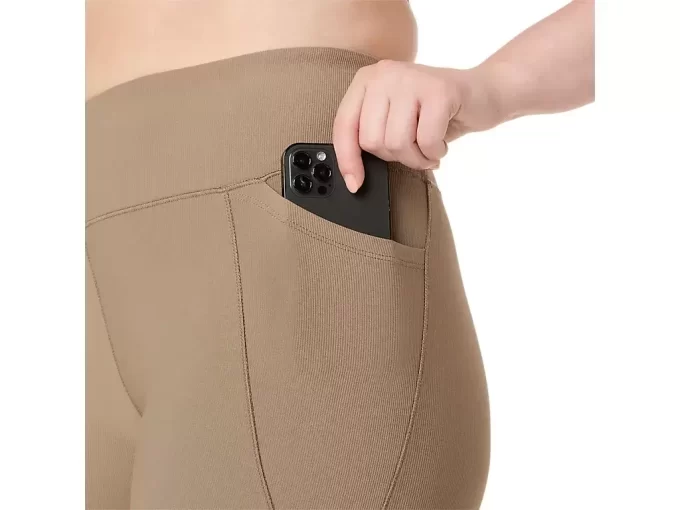 MALLAS DE CINTURA ALTA ACANALADA 7/8 PARA MUJER