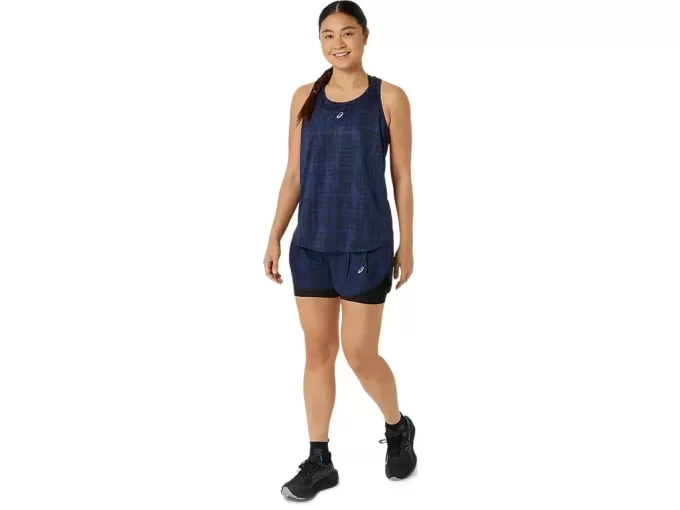 PANTALÓN CORTO 2 EN 1 CON ESTAMPADO COMPLETO DE CARRETERA DE 3,5 PULGADAS