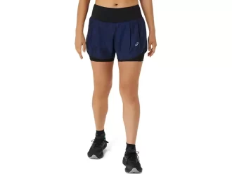 PANTALÓN CORTO 2 EN 1 CON ESTAMPADO COMPLETO DE CARRETERA DE 3,5 PULGADAS