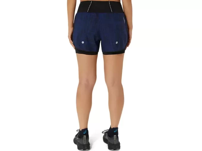 PANTALÓN CORTO 2 EN 1 CON ESTAMPADO COMPLETO DE CARRETERA DE 3,5 PULGADAS