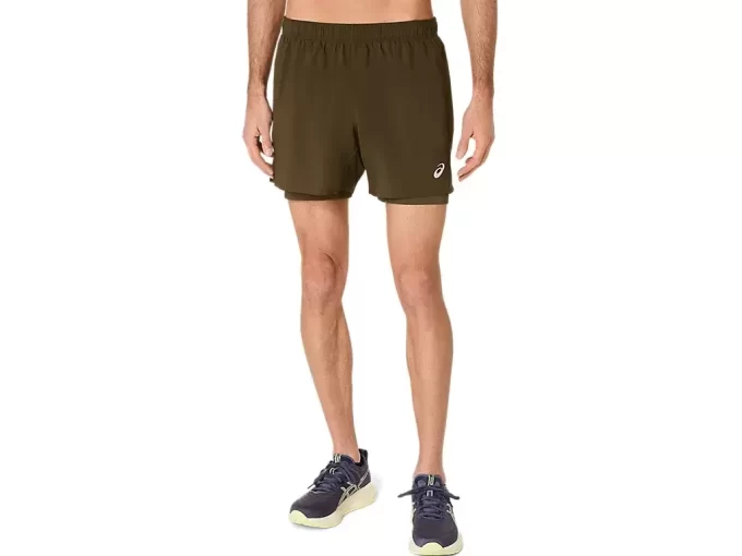 PANTALÓN CORTO ASICS PLATA 2N1 5IN