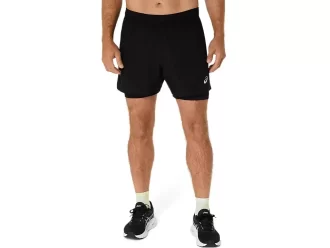 PANTALÓN CORTO ASICS PLATA 2N1 5IN