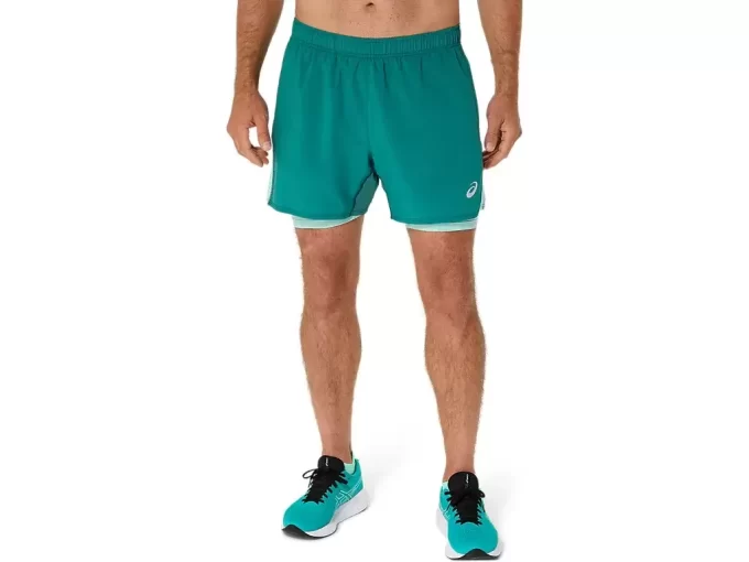 PANTALÓN CORTO ASICS PLATA 2N1 5IN