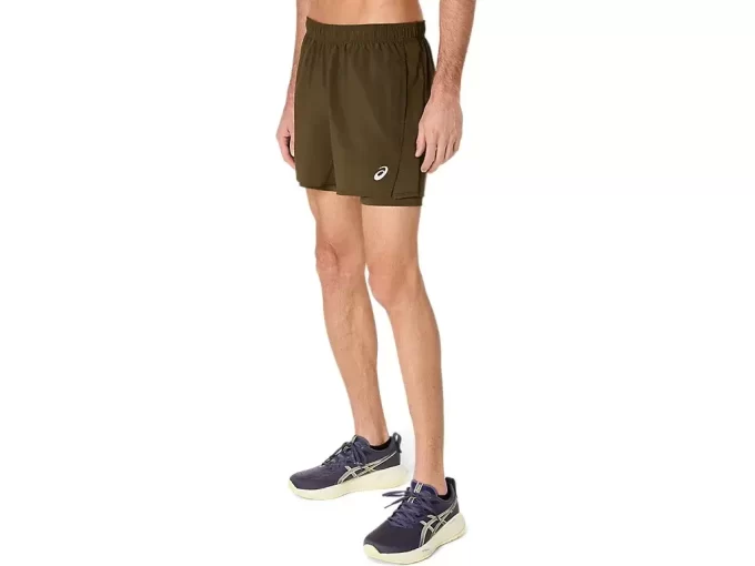 PANTALÓN CORTO ASICS PLATA 2N1 5IN