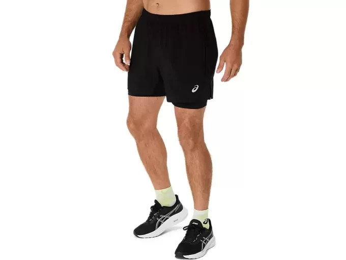 PANTALÓN CORTO ASICS PLATA 2N1 5IN