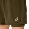 PANTALÓN CORTO ASICS PLATA 2N1 5IN
