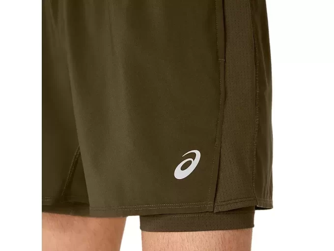 PANTALÓN CORTO ASICS PLATA 2N1 5IN