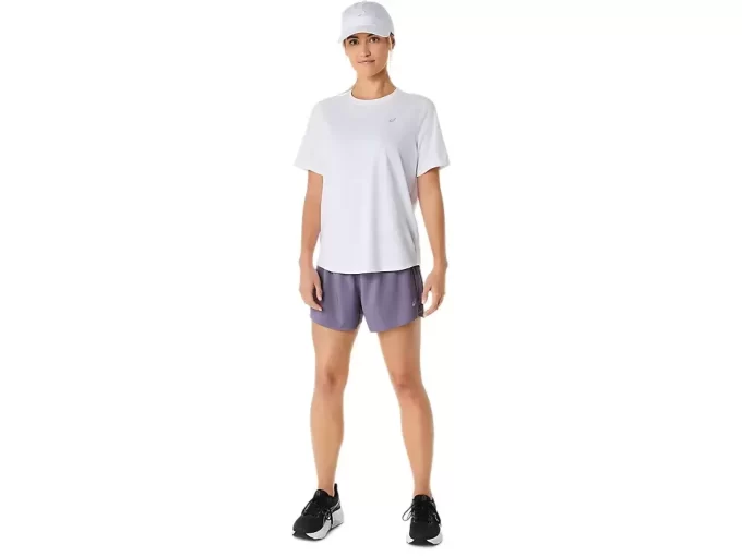 PANTALÓN CORTO ASICS PLATA DE 4 PULGADAS