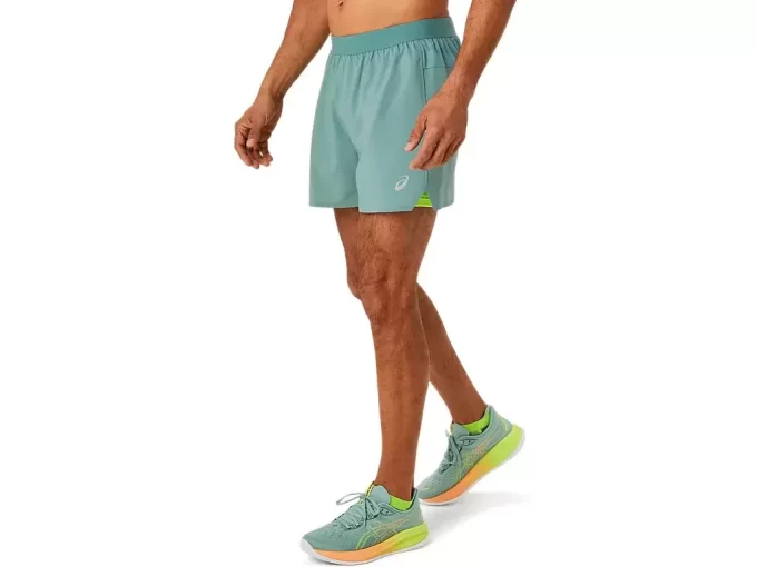 PANTALÓN CORTO DE 5 PULGADAS PARA HOMBRES, 2 EN 1, DE RUTA